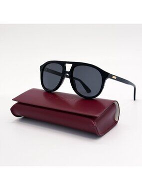 NEW GUCCI SUNGLASSES GG1320S 004 BLACK AVIATOR UNISEX GUCCI EYEWEAR